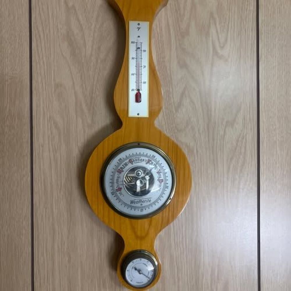 Vintage Weatherite German Banjo Weather Station — Barometer, Thermometer & Hygro